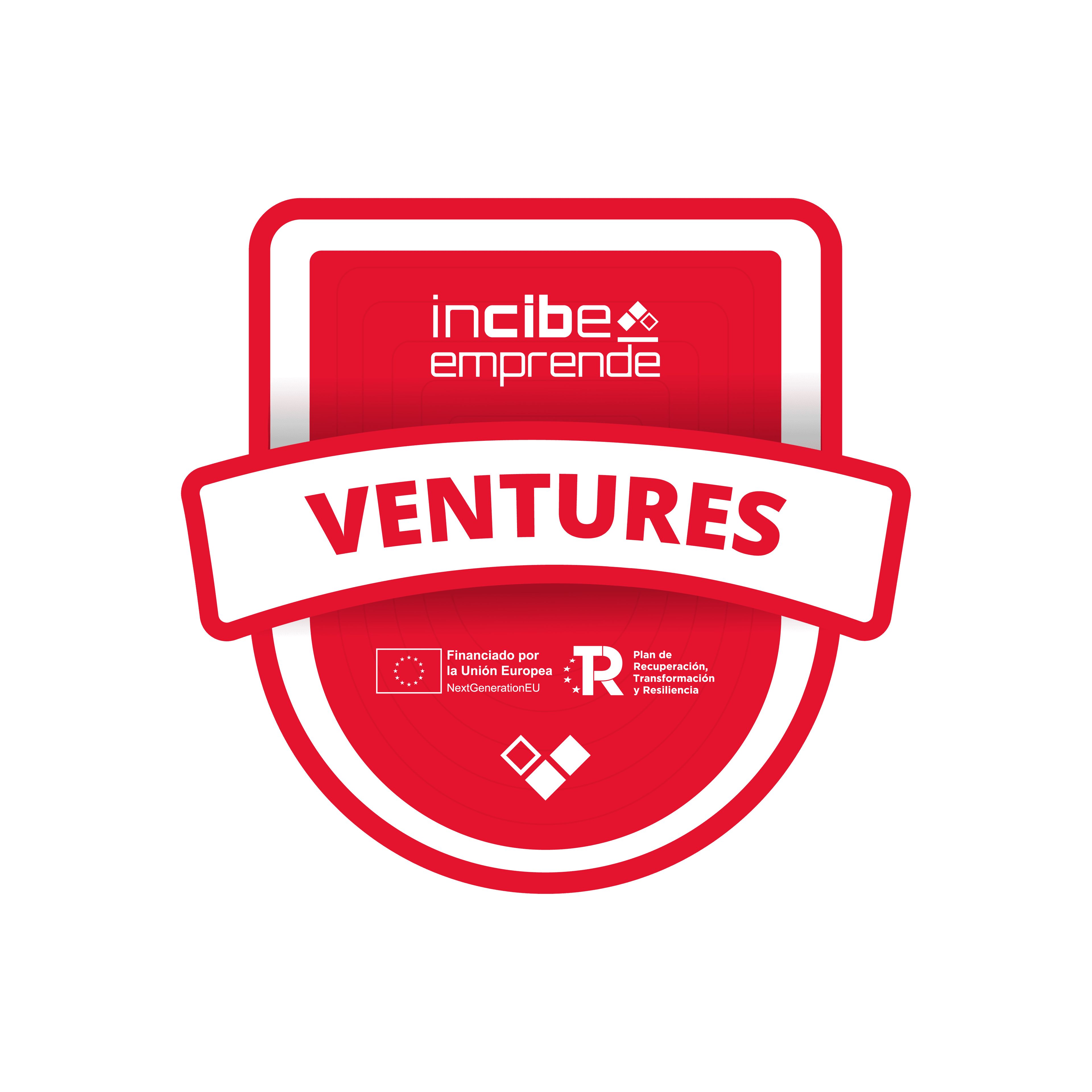 Sello del programa INCIBE Emprende Ventures, financiado por la Unión Europea (NextGenerationEU) dentro del Plan de Recuperación, Transformación y Resiliencia